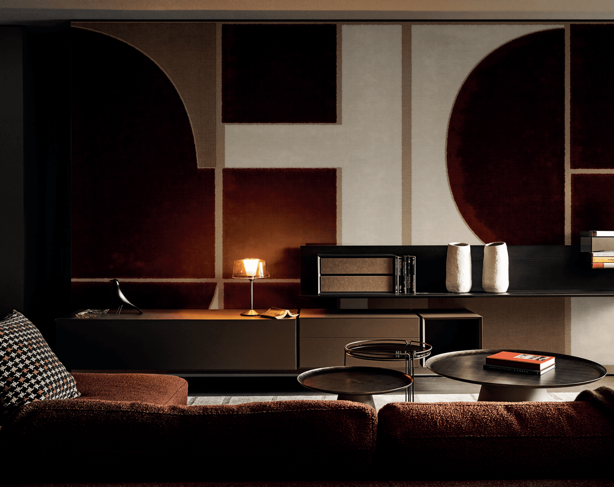 Piet 2 wallpaper mural installation