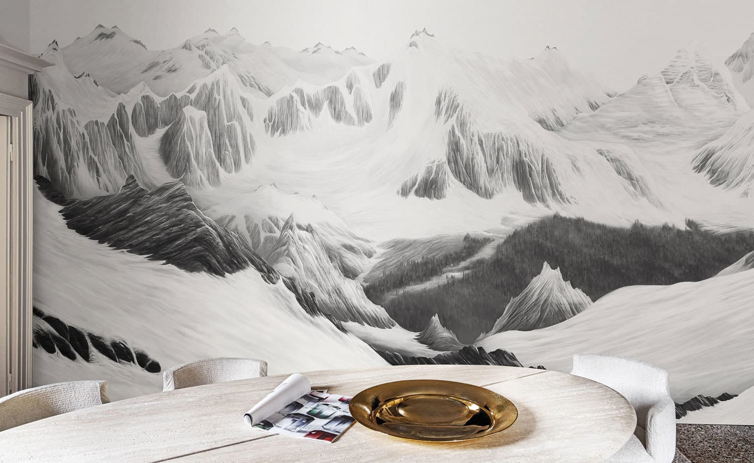 Les Cimes Cristallines wallpaper, room scene 2