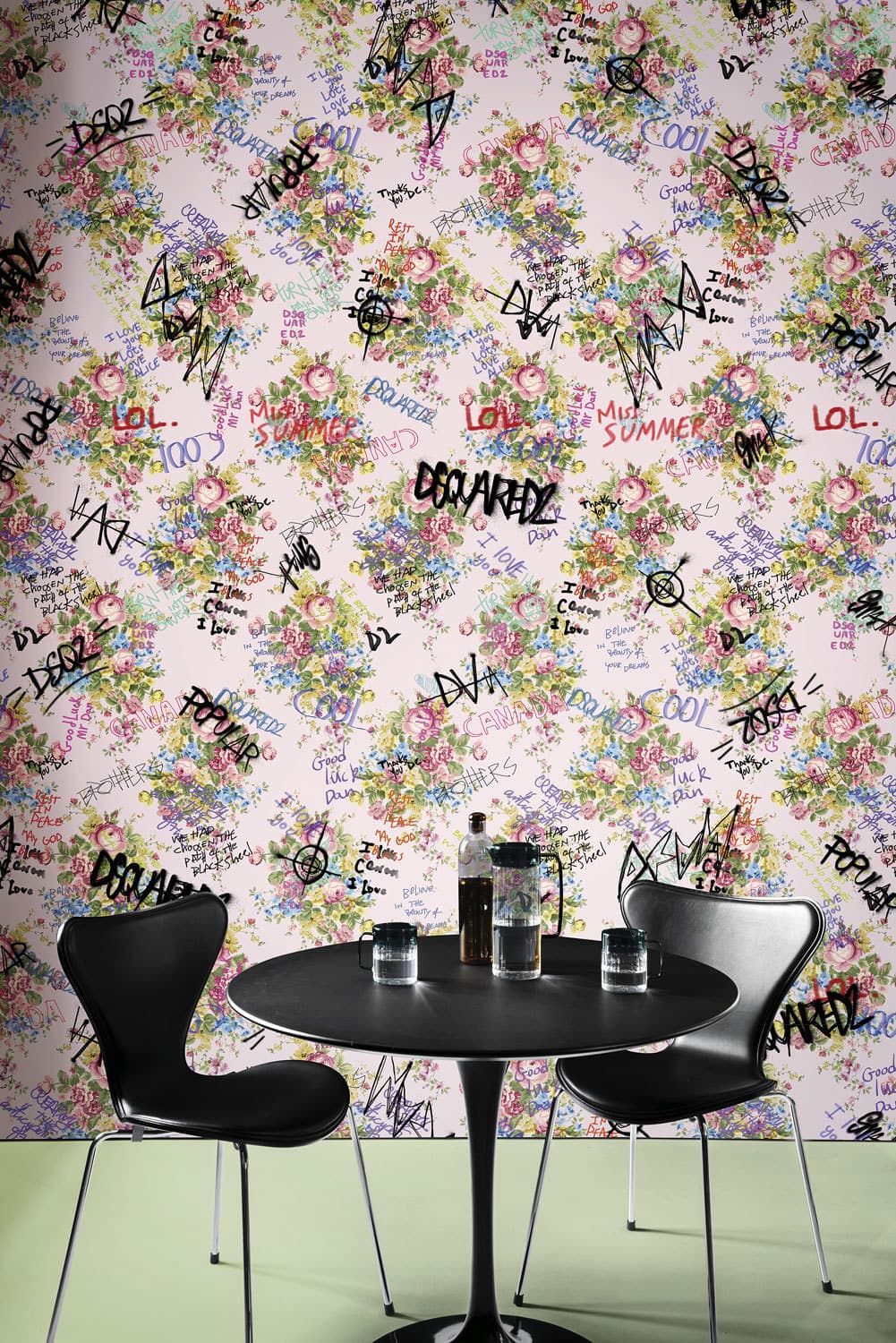 VANDALIZED GRANNY’S FLOWERS by DSQUARED2, in a room