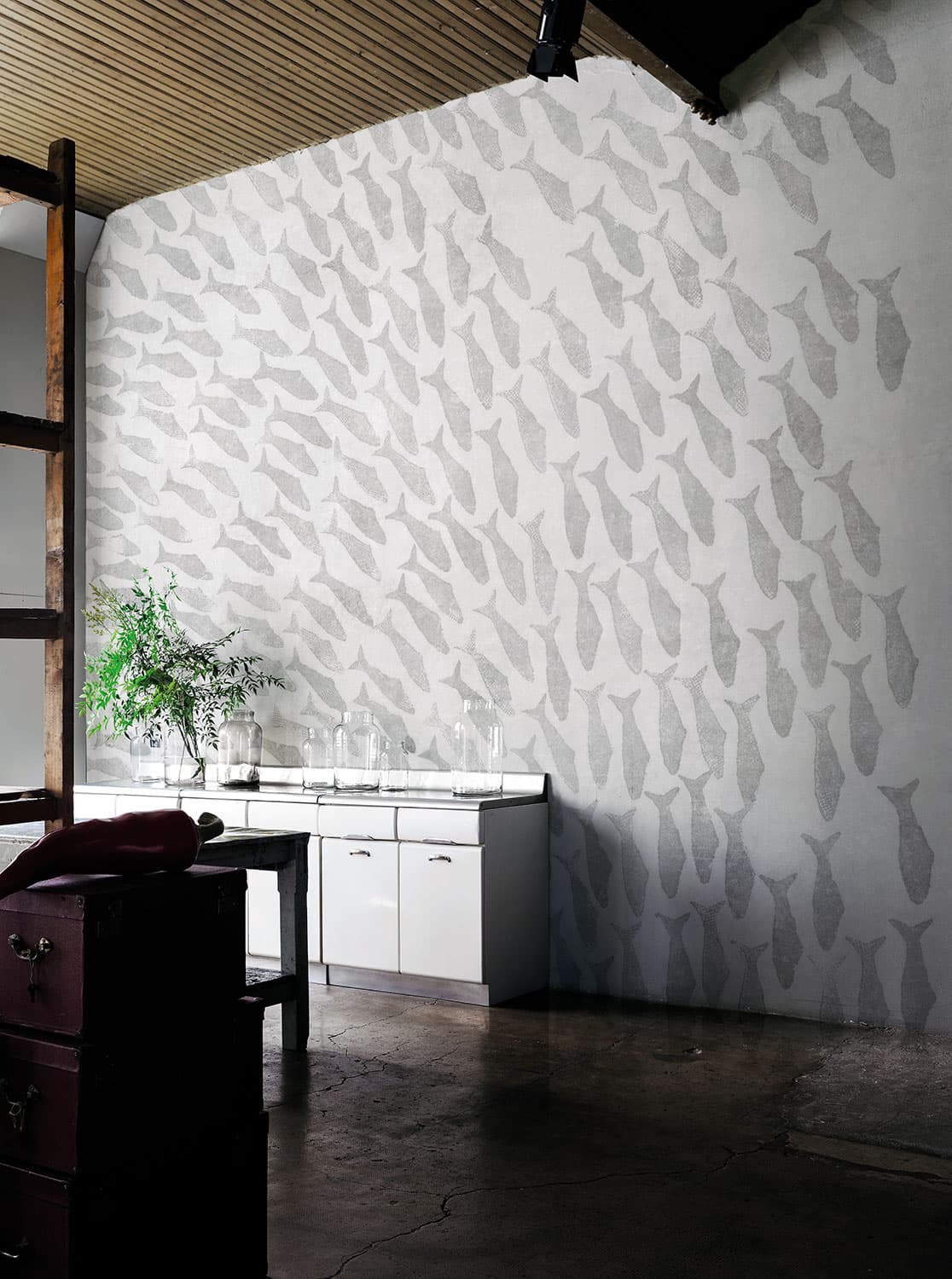 Rainbow Fish by Anna Paola Cibin, in a room