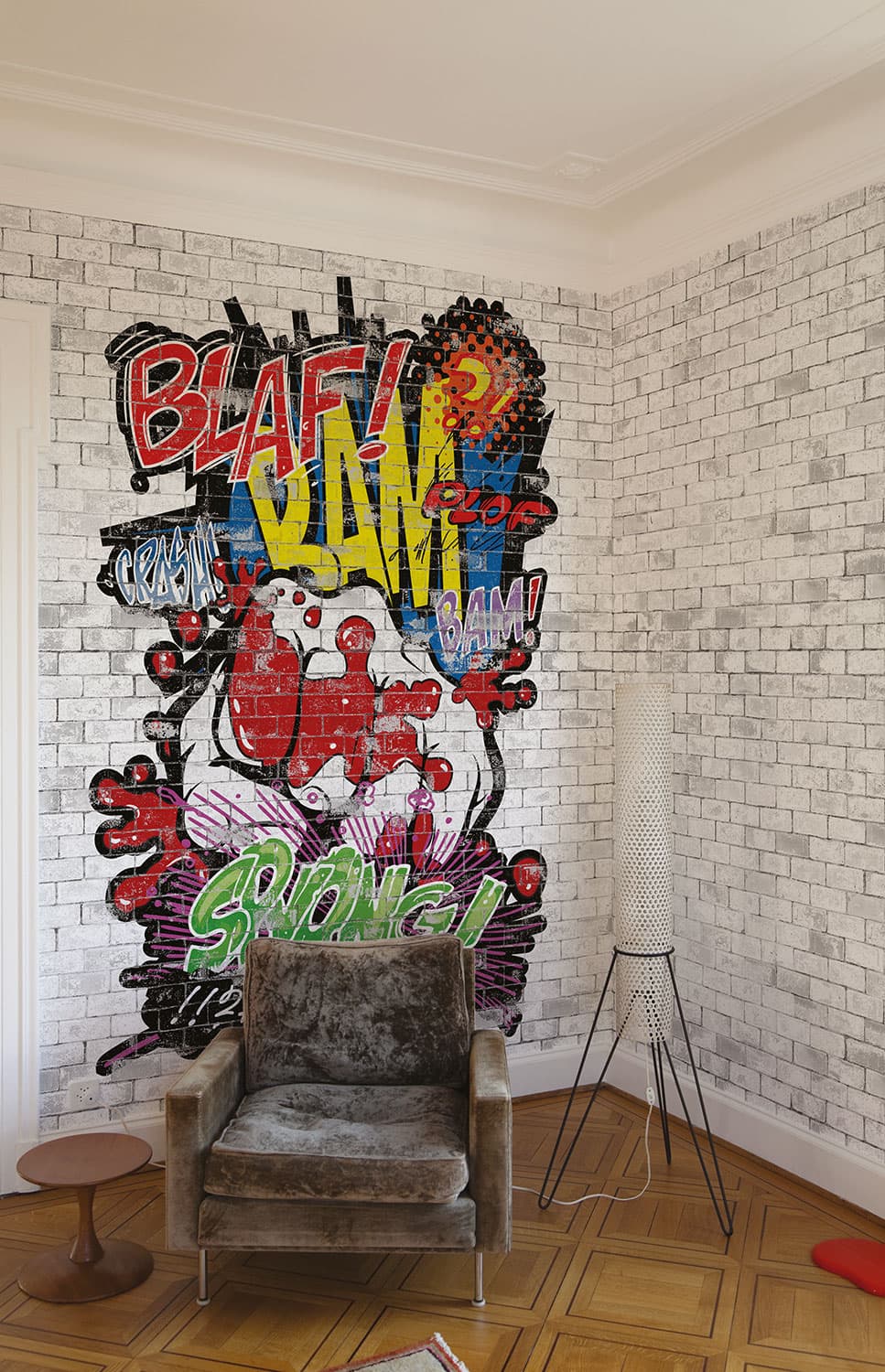 Bam! Sock! by LondonArt, in a room