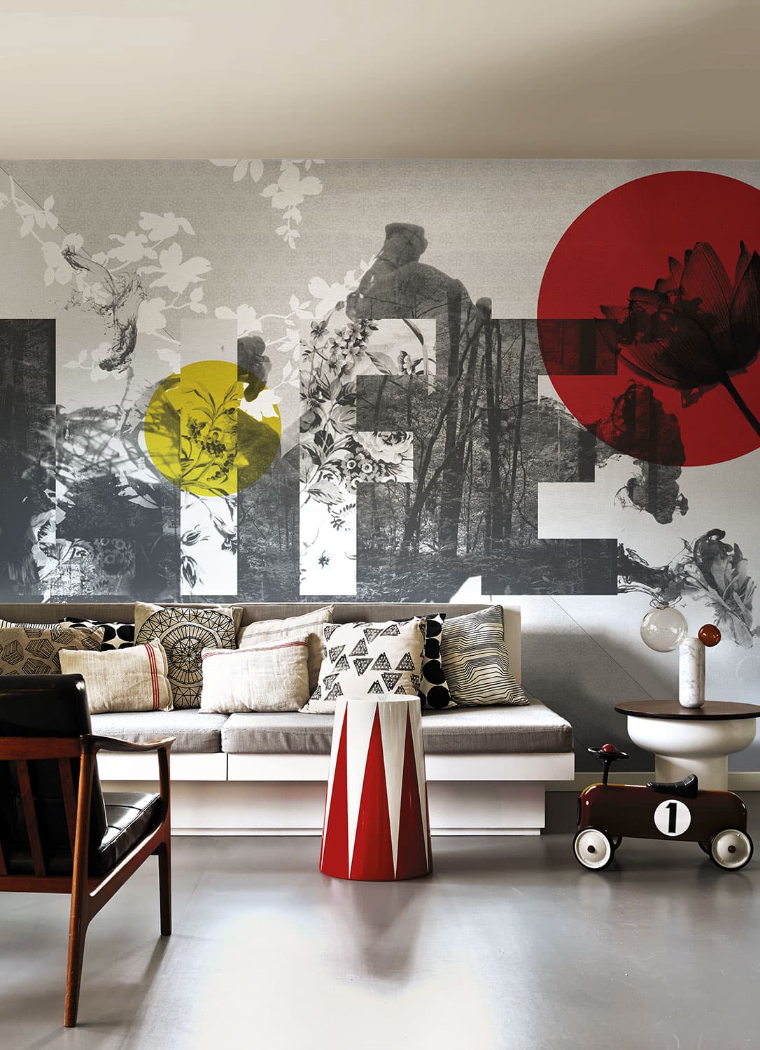 Life Is Peachy by LondonArt, in a room