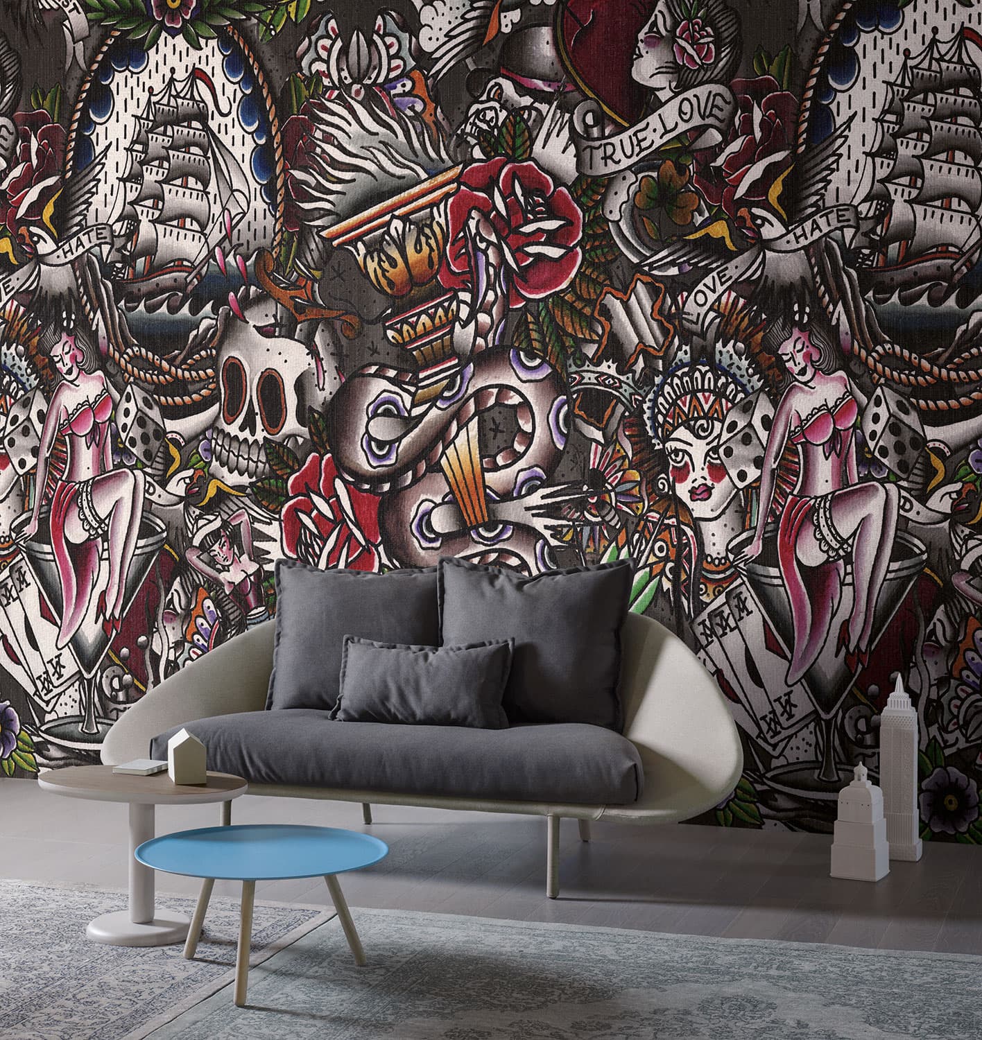 True Love by LondonArt, in a room