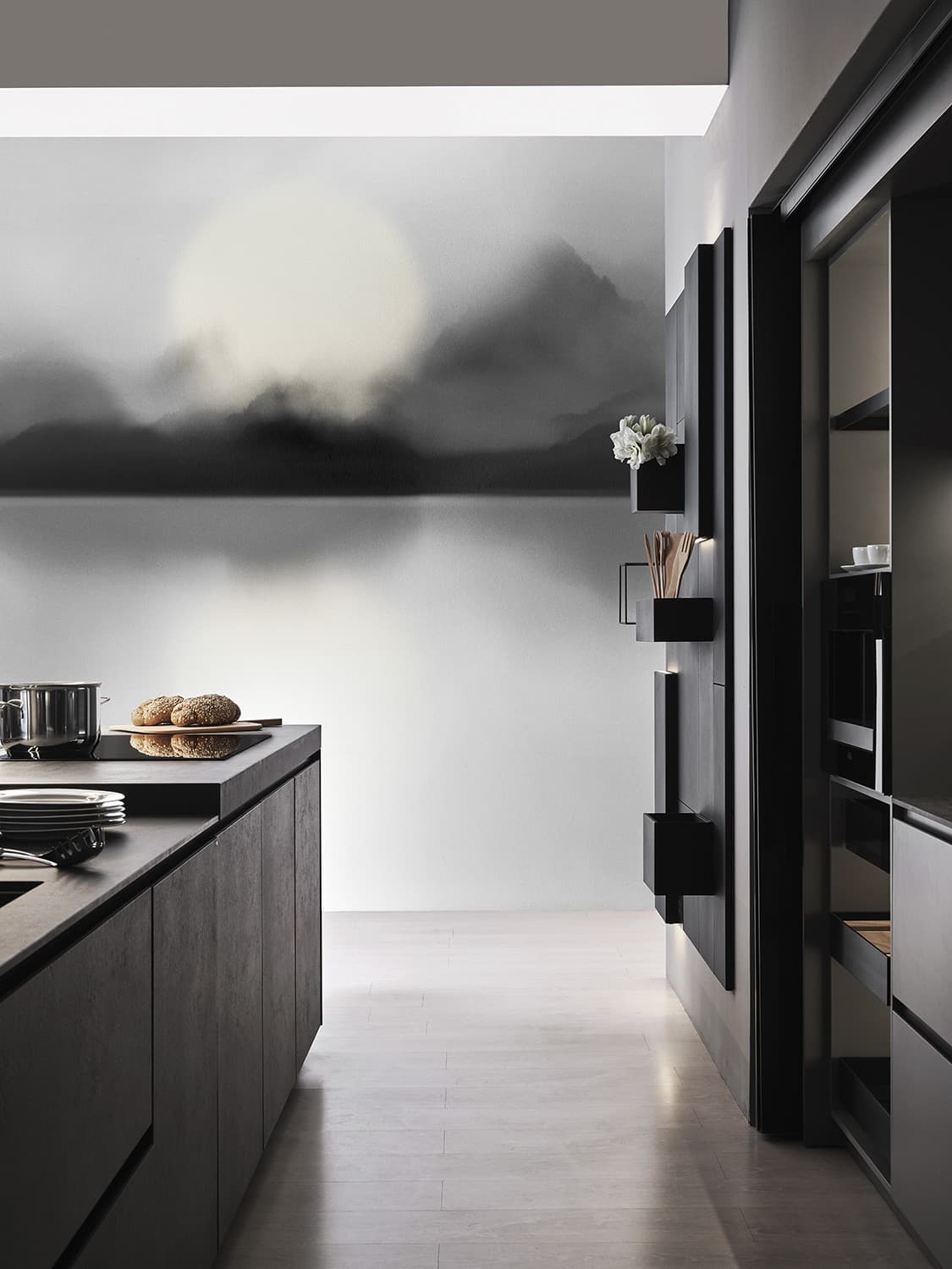 Black Drop by LondonArt, in a room