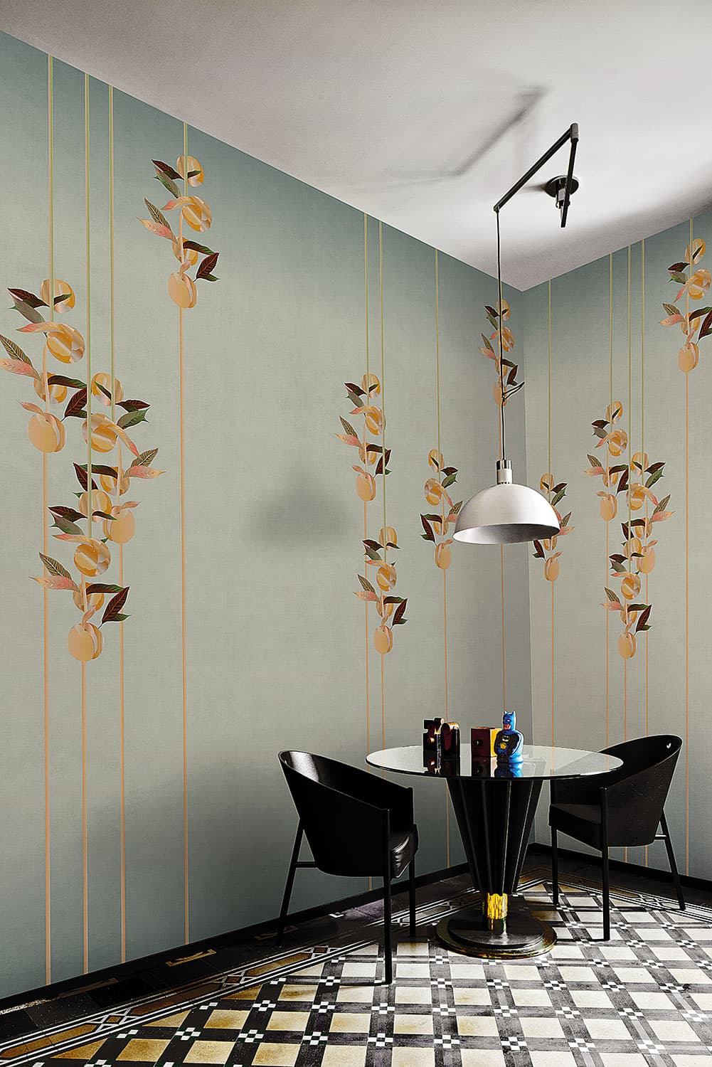 Peach by Cristina Celestino, in a room
