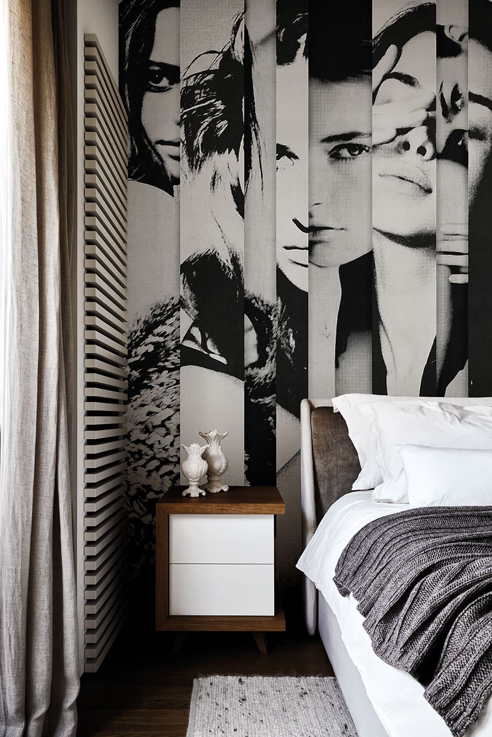 Paper Portraits by Raffaele Marone, in a room