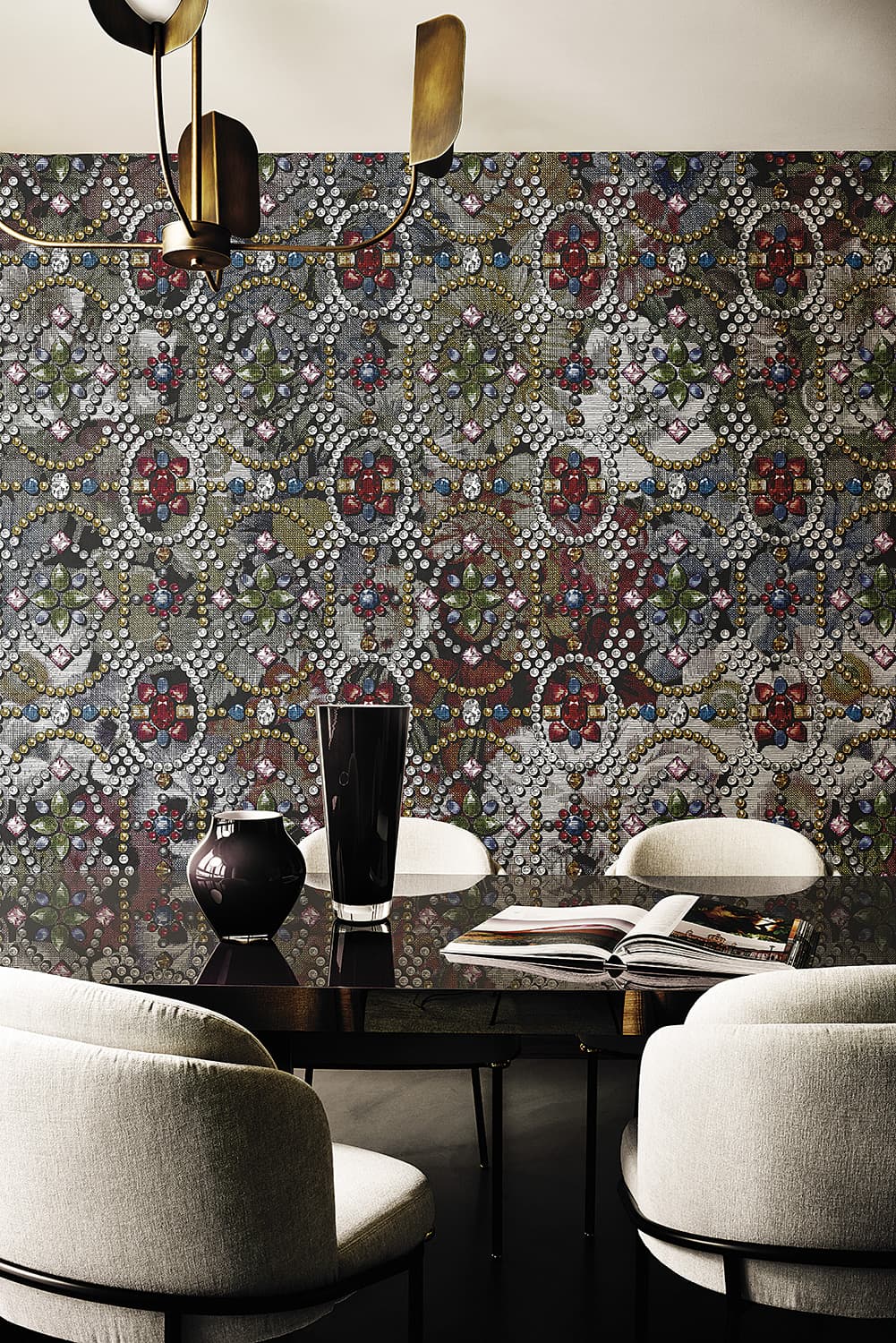 Flowers & Diamonds by LondonArt, in a room