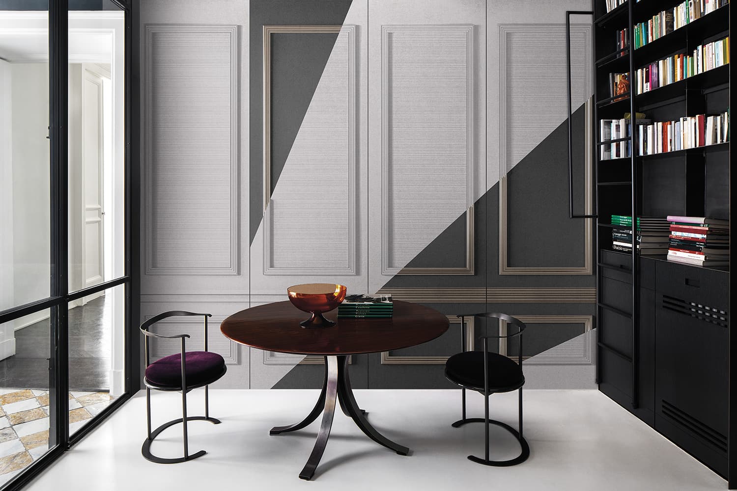 Boiseries Intersection by AquiliAlberg, in a room