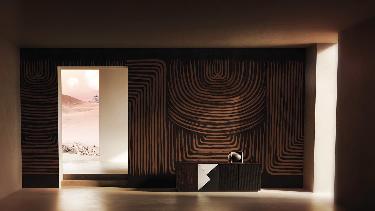 In the Wilderness by Gio Pagani, in a room