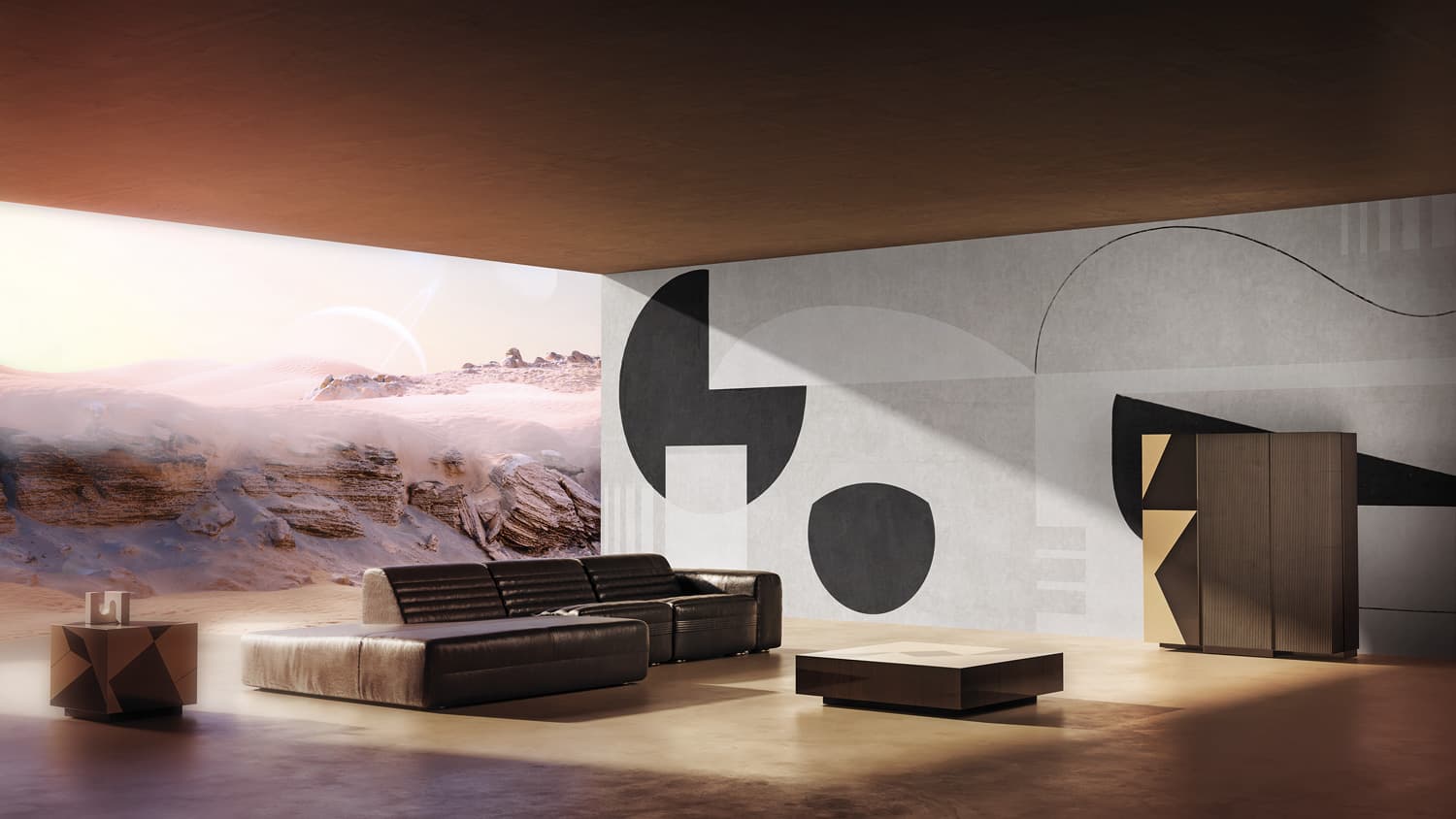 Nightrider by Gio Pagani, in a room