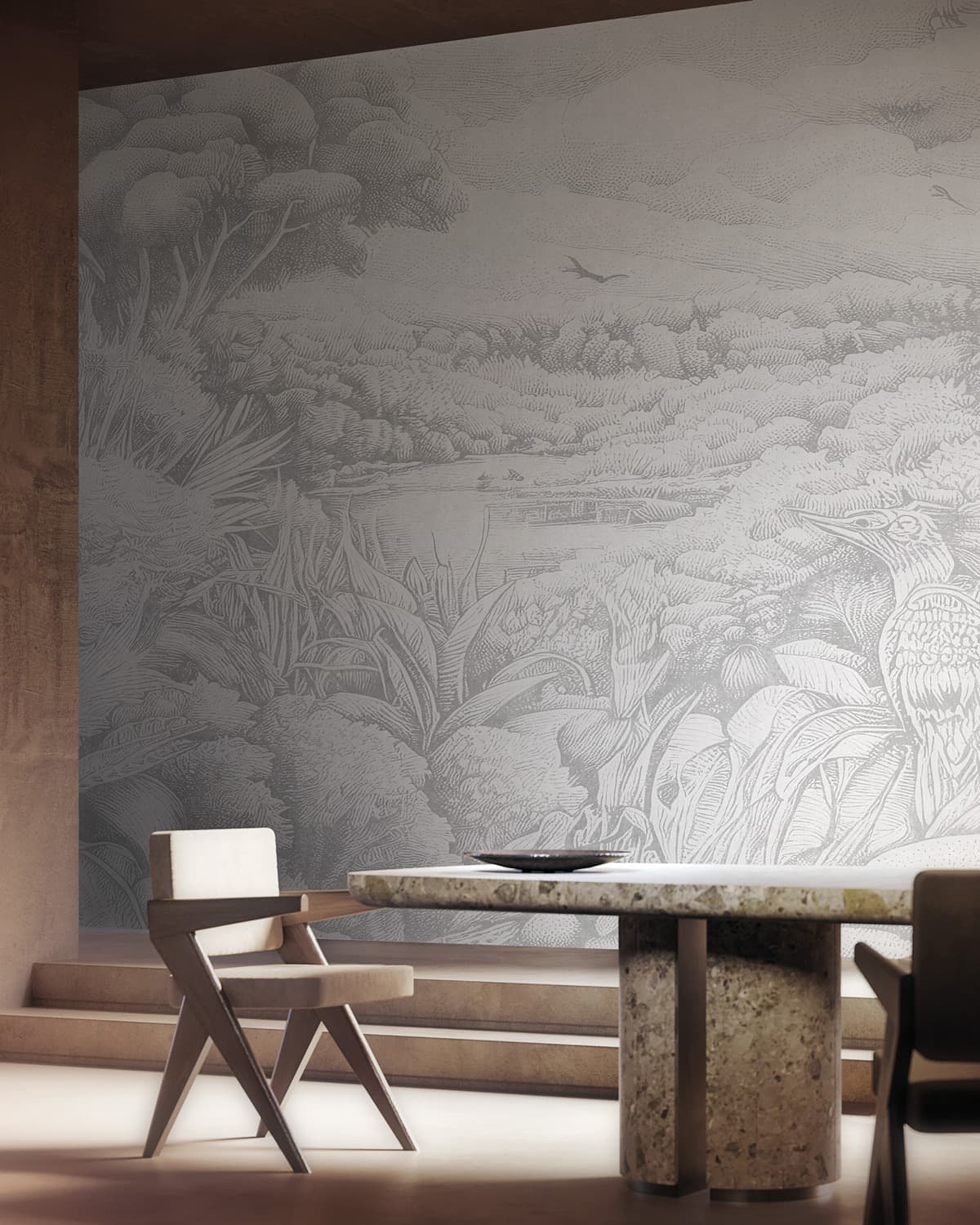 Over the Hills and Far Away by Gio Pagani, in a room