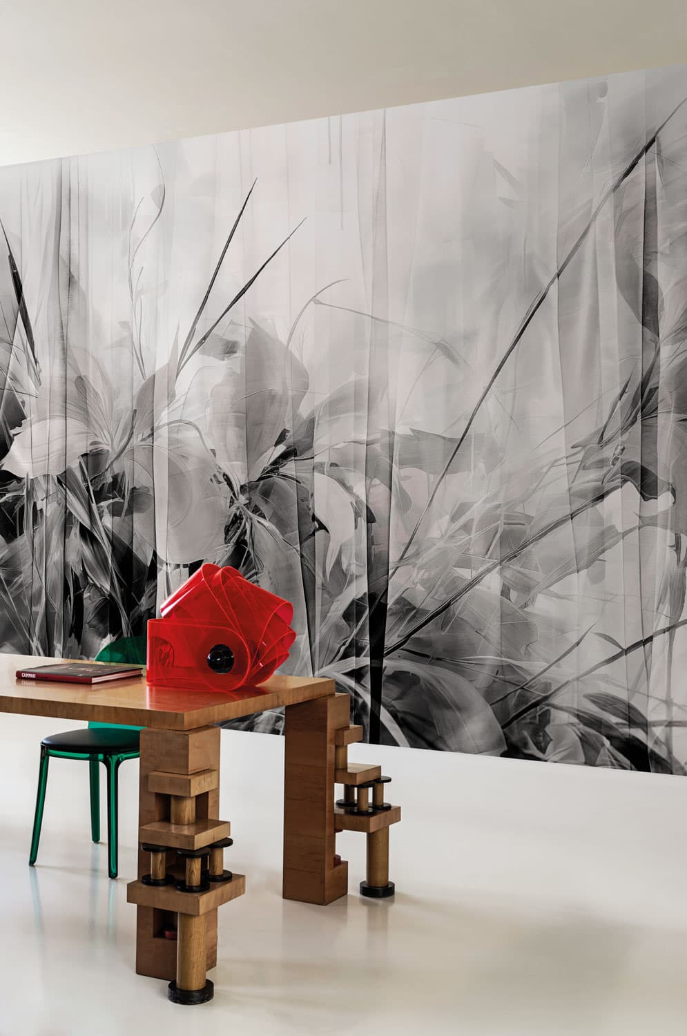 Beyond The Curtain by Nicola Bottegal, in a room