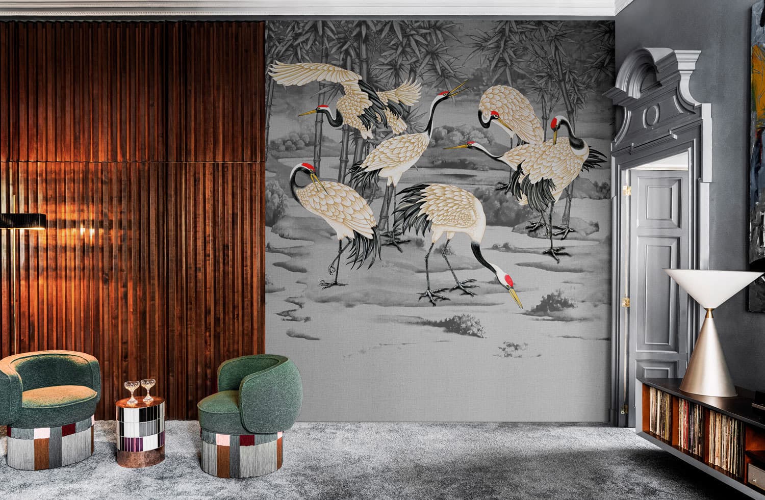Tabi wallpaper, room scene 4