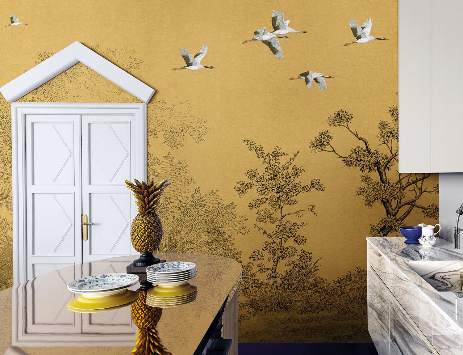 Obi wallpaper, room scene 2