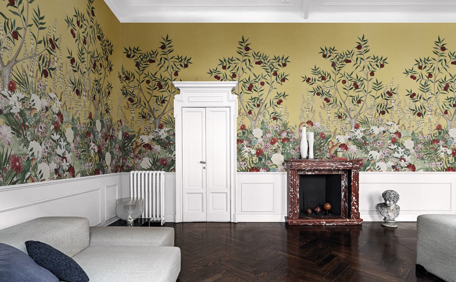 Fleurs Magiques wallpaper, room scene 2