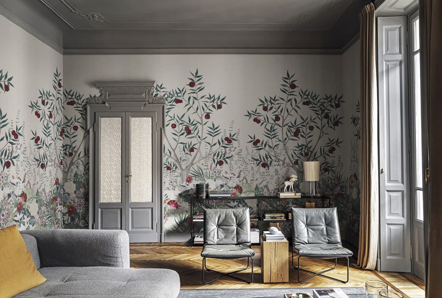 Fleurs Magiques wallpaper, room scene 5