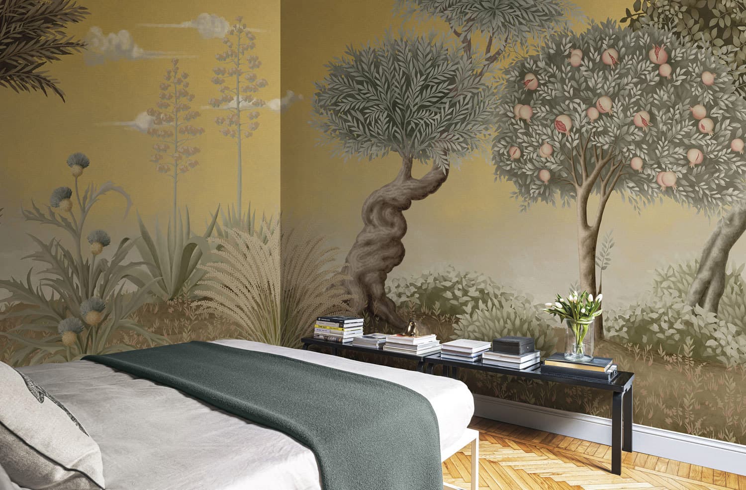 Forêt wallpaper, room scene 2