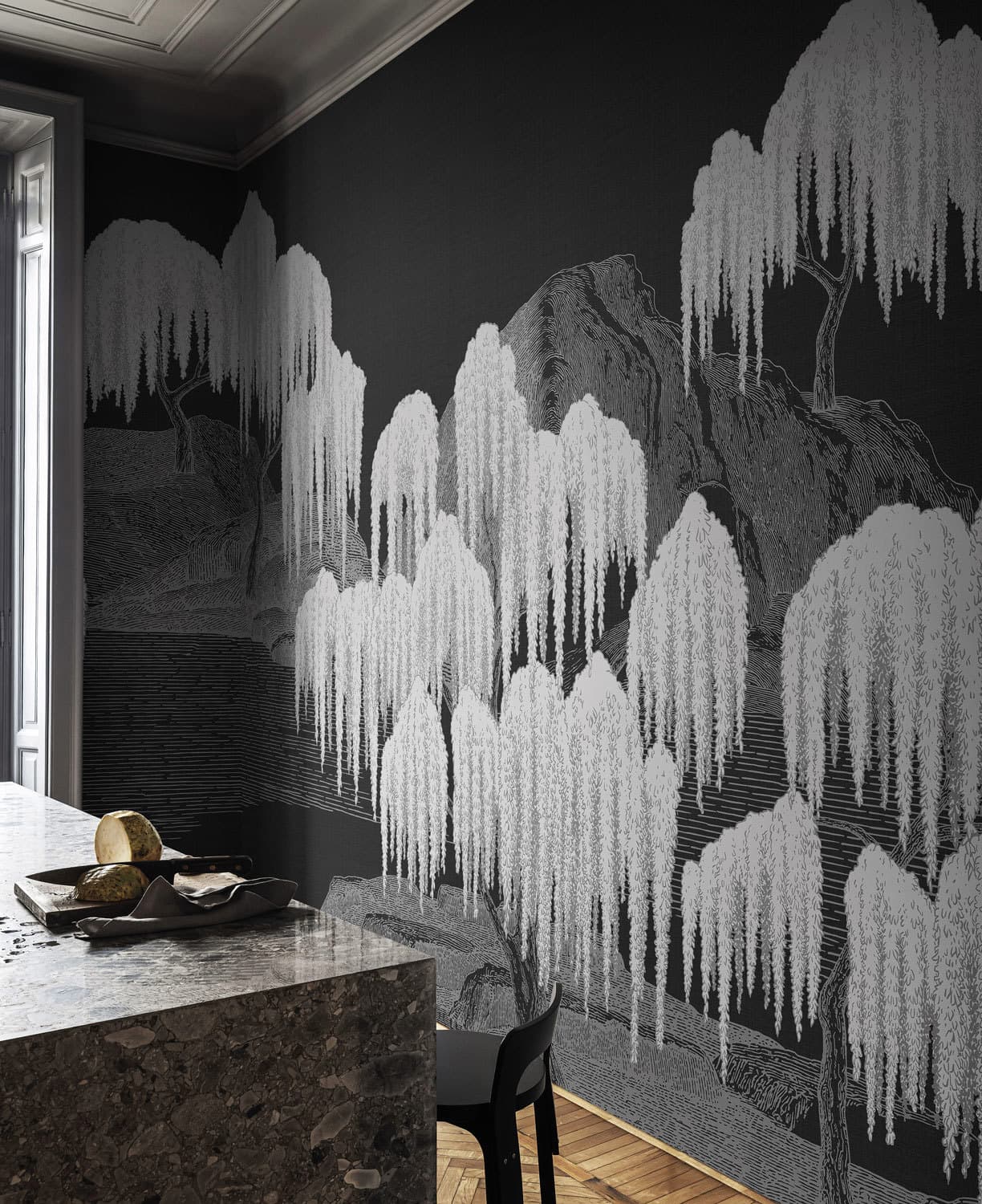 Saules et Montagnes by Tale Books, in a room