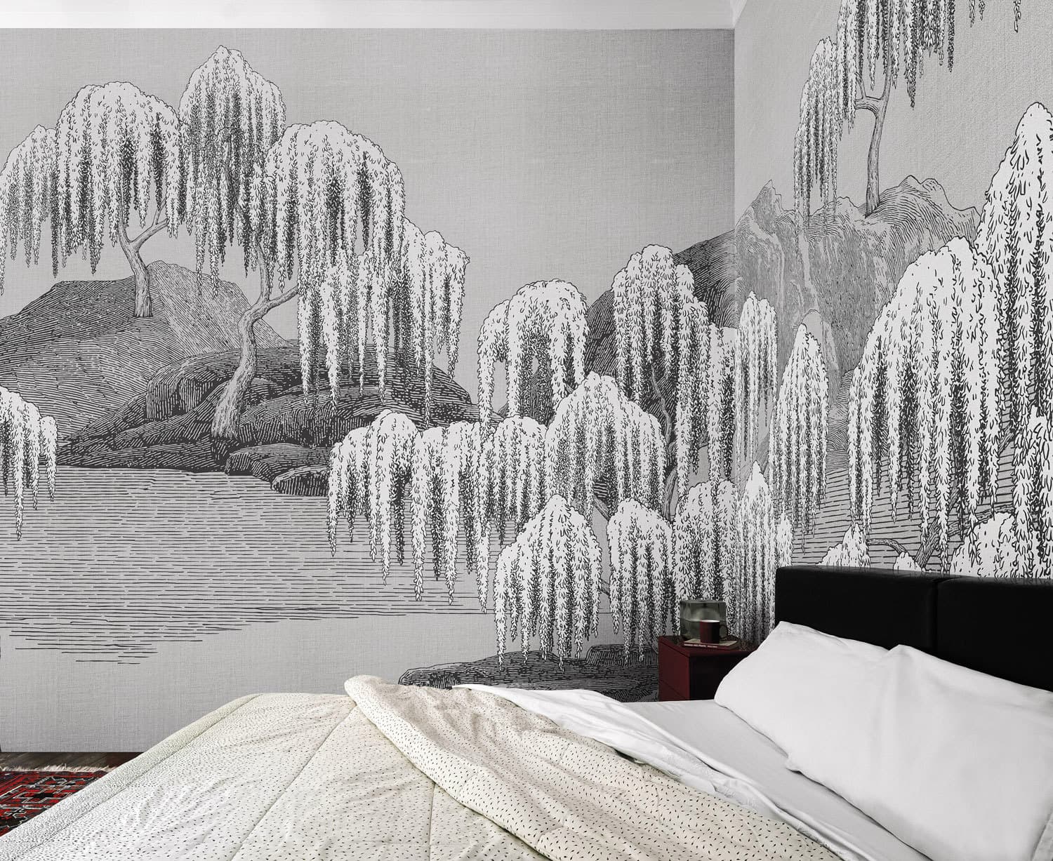 Saules et Montagnes in a room
