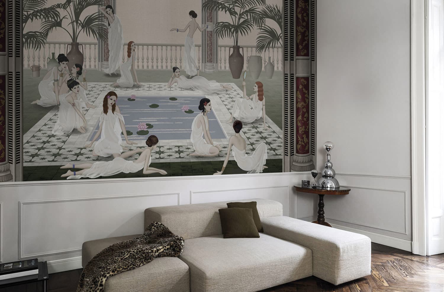 Les Baigneurs wallpaper, room scene 4