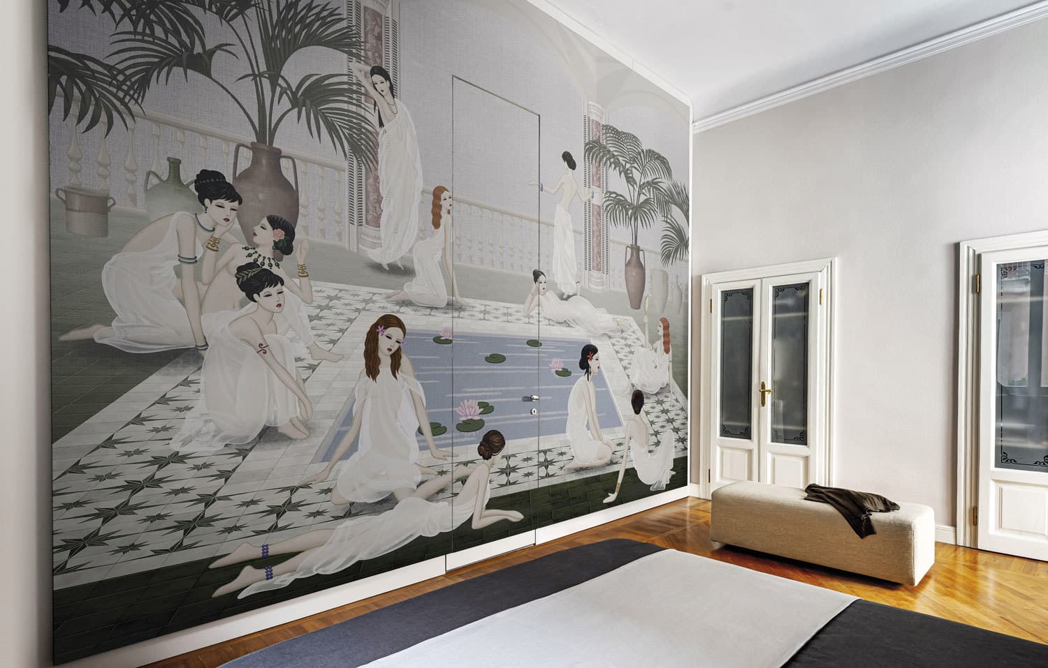 Les Baigneurs by Tale Books, in a room