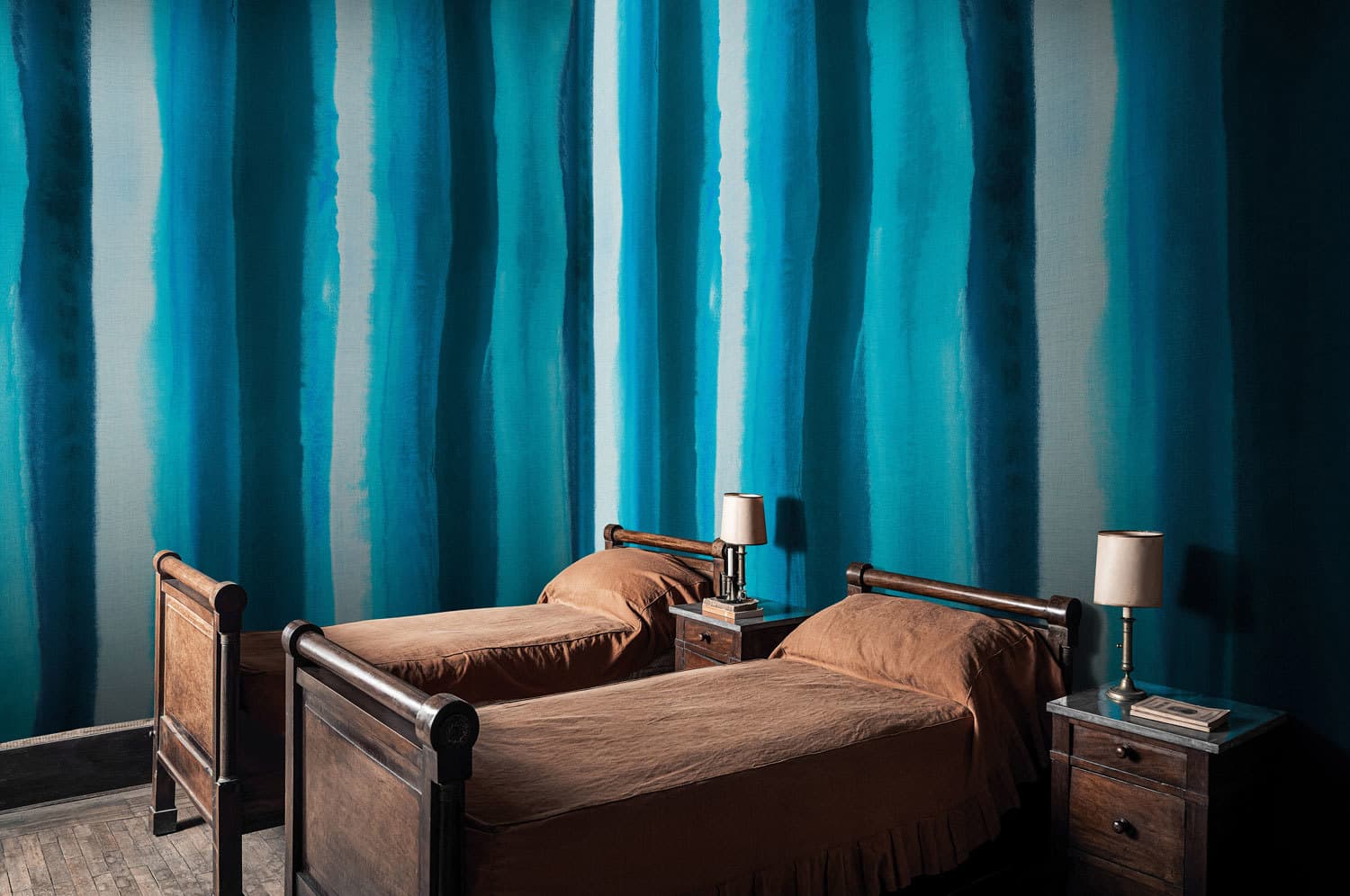 Soft Stripe Clouds by MARNI, in a room