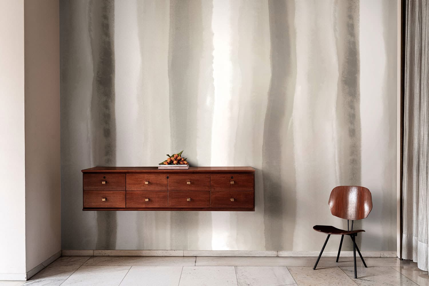Soft Stripe Clouds in a room