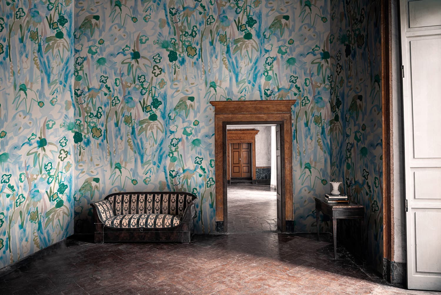 Waterfall wallpaper, room scene 2