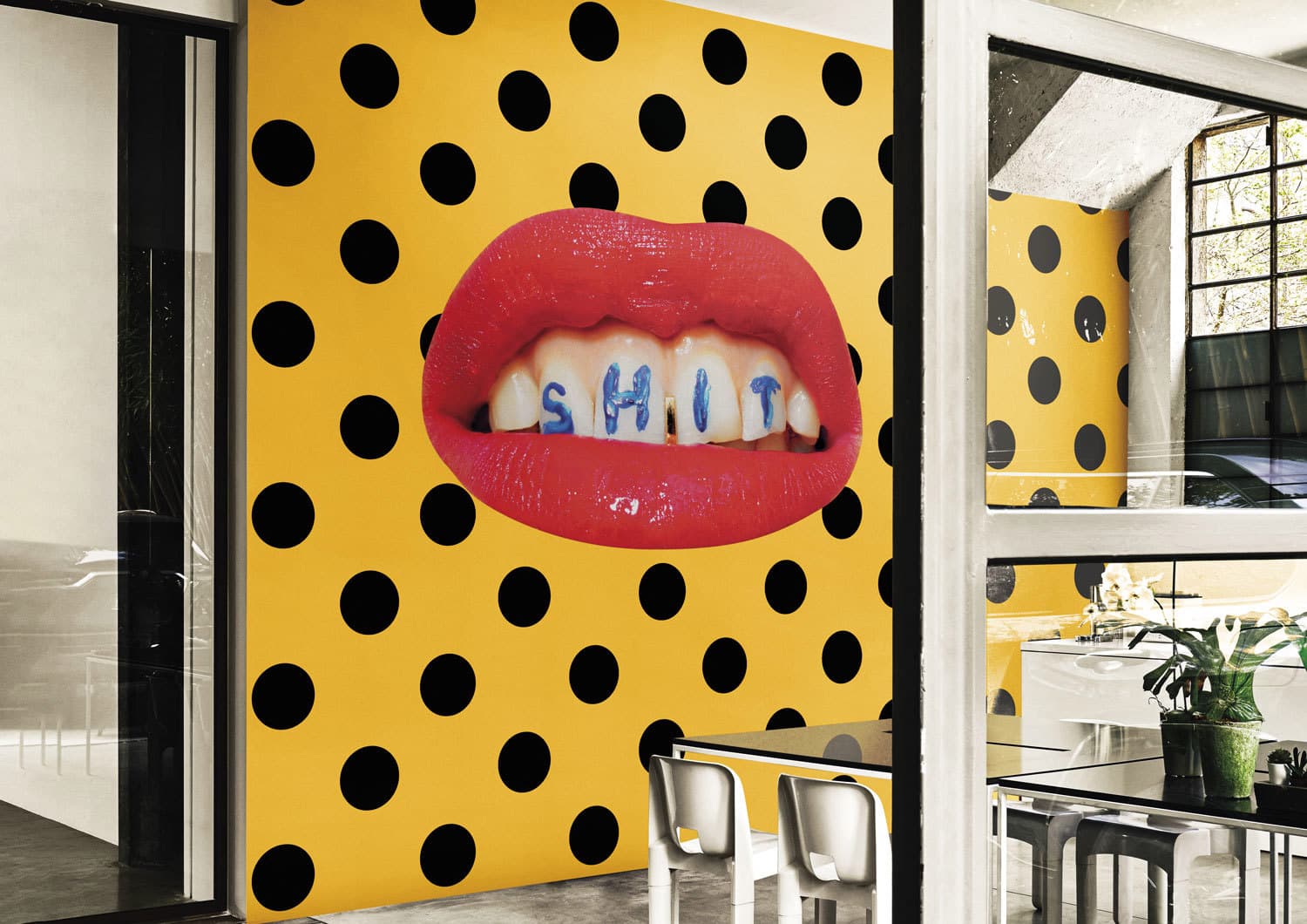 WASH YOUR MOUTH wallpaper, room scene 2