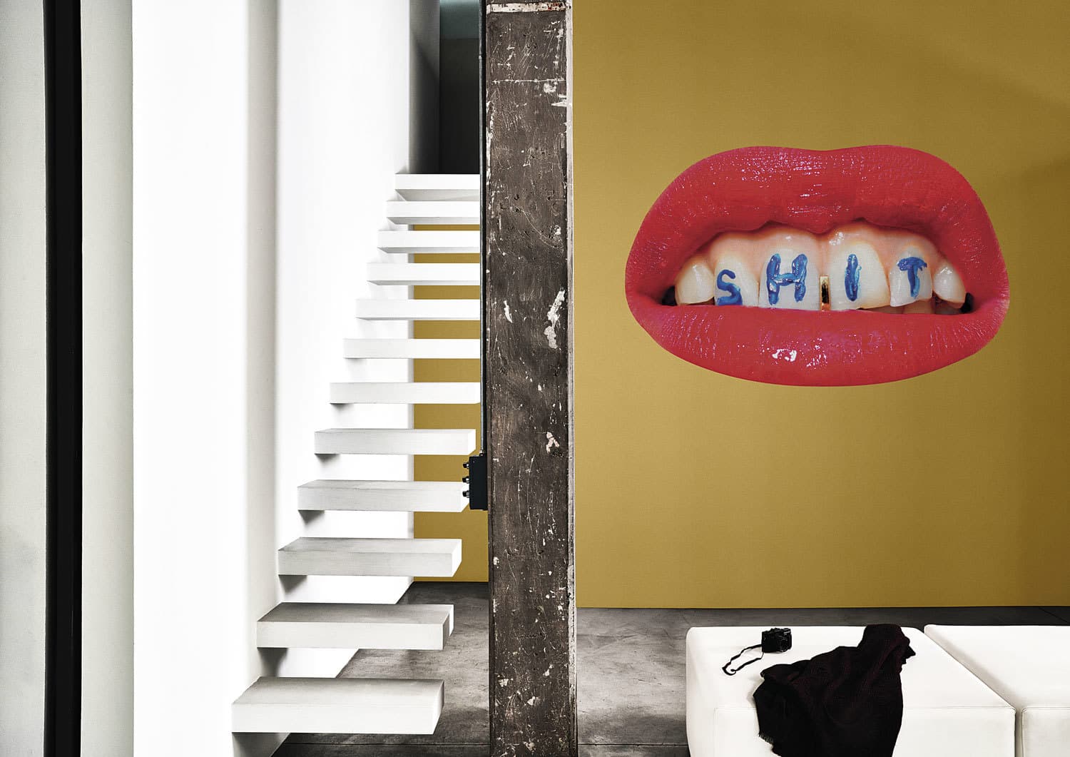 WASH YOUR MOUTH wallpaper, room scene 6