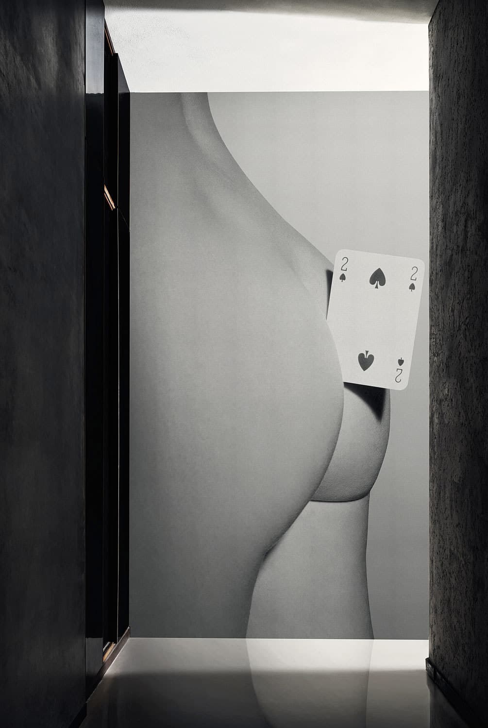 BYE BYE by TOILETPAPER, in a room
