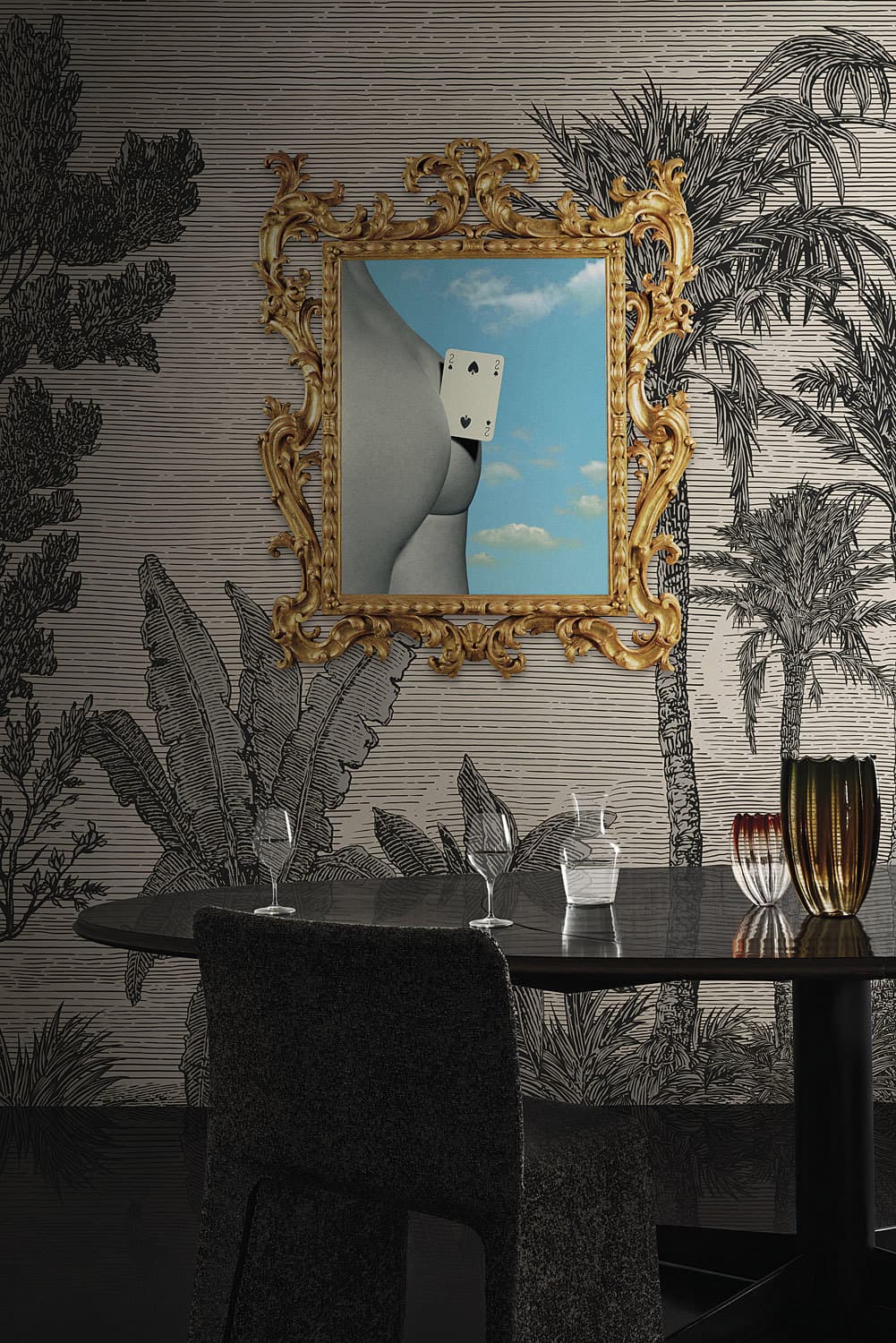 CHANGE YOUR VIEW by TOILETPAPER, in a room