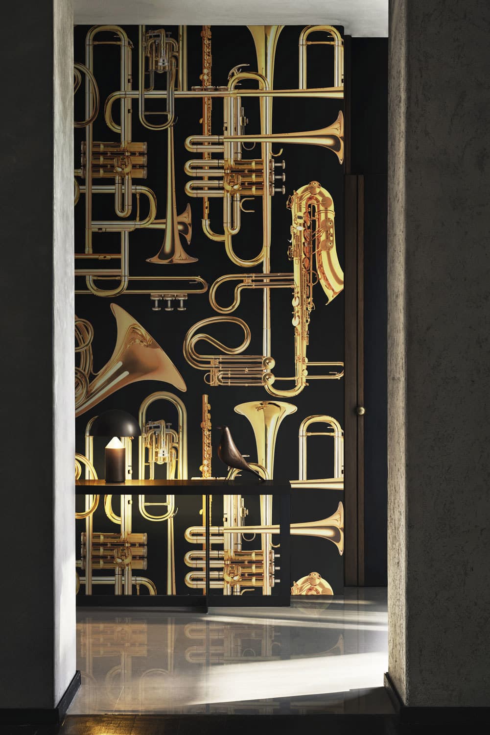 DONALD TRUMPET in a room