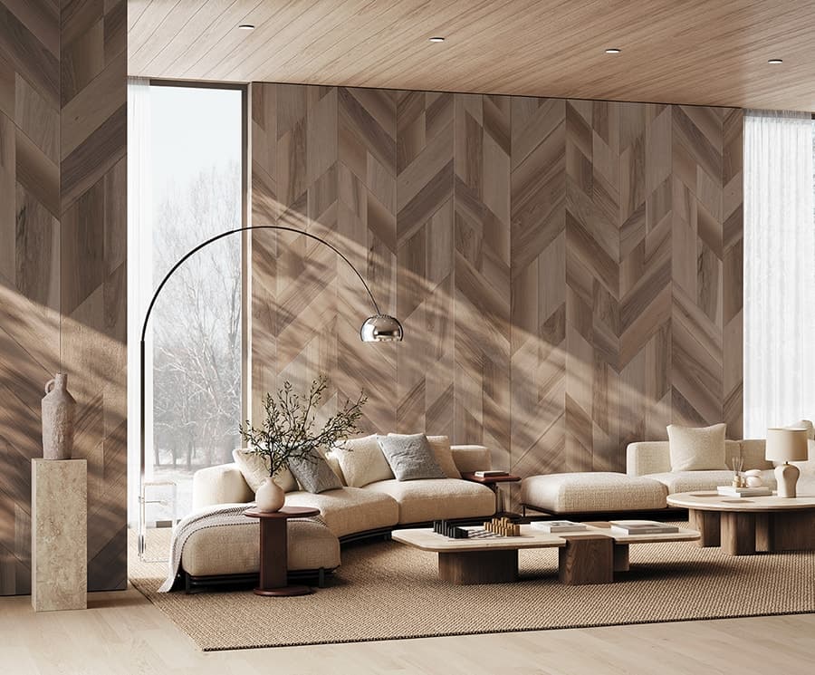 Chevron by Boiserie 3D, in a room
