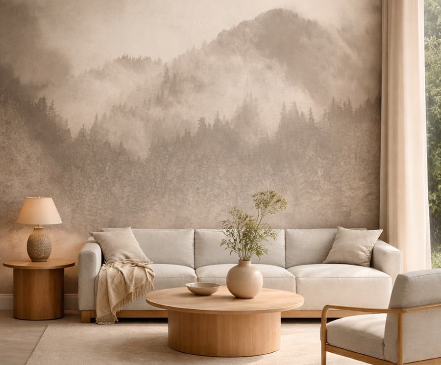 Bosco by FRAMES - Orizzonti Sospesi, in a room