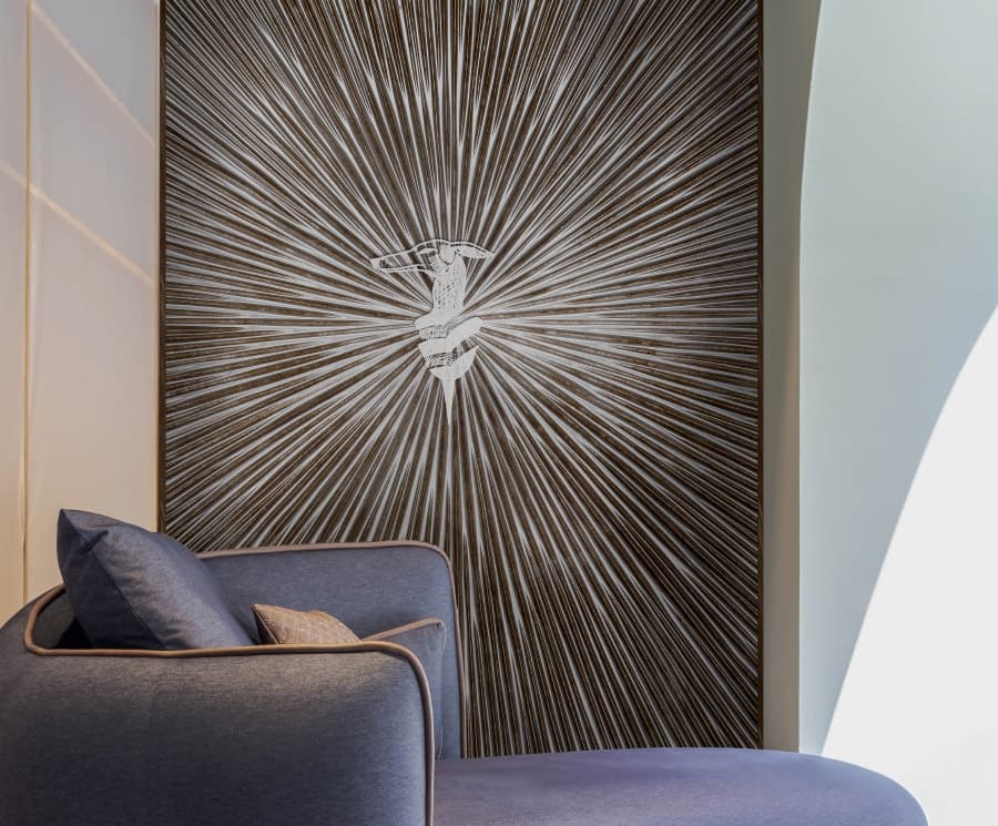 Raggi levriero by Trussardi Casa 8, in a room