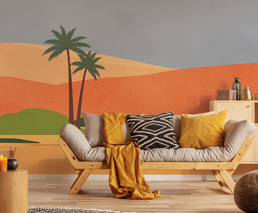 Desert by Marrakech, in a room