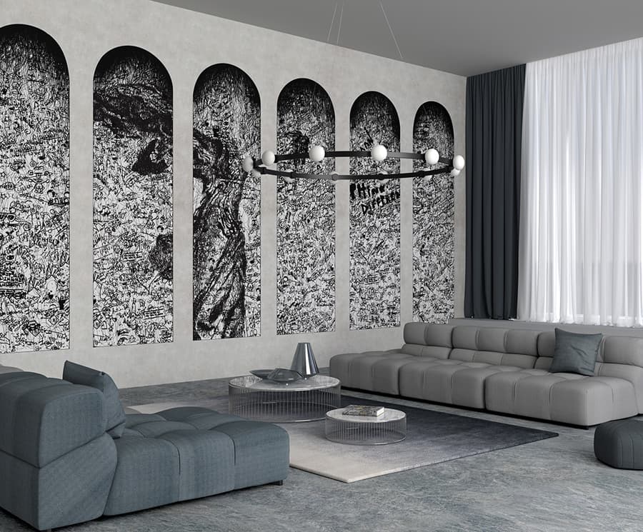 Caos Metropolitano by Project, in a room