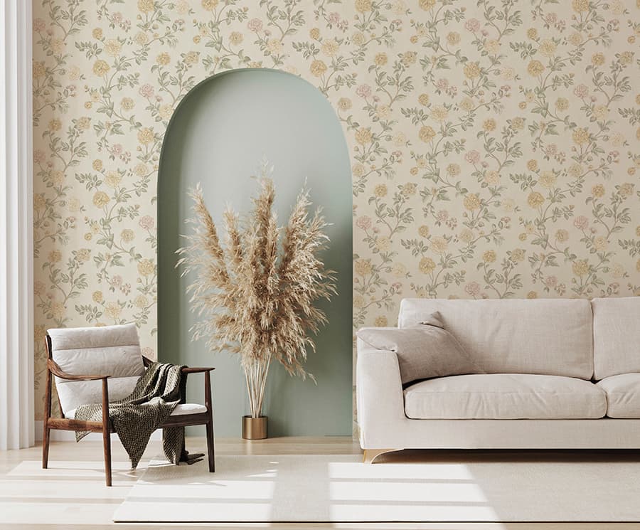 Satin Flowers by Satin Flowers, in a room