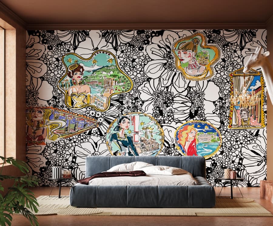 Surrealist Flowerite by Project II, in a room